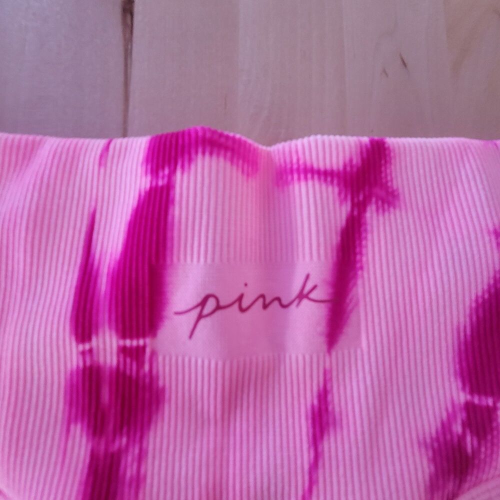 PINK ACTIVE Victoria's Secret High Waist Leggings Women S Neon Pink Tie Dye Gym - Picture 4 of 7